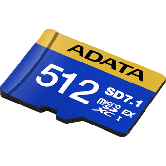  Карта памяти A-DATA UD512GEX3L1-C microSD 512GB Premier Extreme microSDXC SD7.1 Express card Class 10 UHS-I U3 V30S 800/700 MB/s 