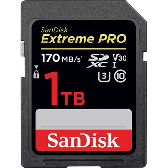  Карта памяти SanDisk Extreme PRO (SDSDXXY-1T00-GN4IN) 1TB SDXC Card UHS-I V30 U3 Black 