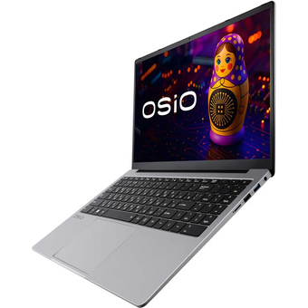  Ноутбук Osio FocusLine F150a-028 Ryzen 7 5700U 16Gb SSD512Gb Intel UHD Graphics 15" IPS FHD (1920x1080) Windows 11 Home grey WiFi BT Cam 6000mAh 