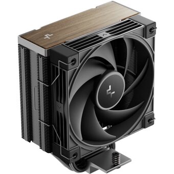  Кулер DEEPCOOL AK400 G2 LGA1851/1700/1200/115X/AM5/AM4 (TDP 220W, PWM, Fan 120mm, 4 тепл. трубки, Wood-grain top cover, черный) RET 