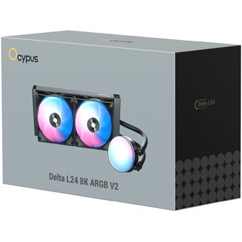  Вентилятор Ocypus Delta L24 BK ARGB V2, 240mm, ARGB Pump,2x120mm ARGB fans, LGA115X/1200/1700/18XX, AM4/AM5 