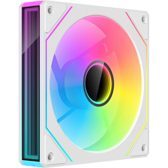  Вентилятор XASTRA FM120W ARGB reverse single pack 120x120x25мм (Infinity lighting effect, ARGB, PWM, white) Box 
