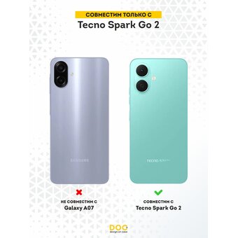  Силиконовый чехол DesignOnCase на Tecno Spark Go 2 (Техно спарк гоу 2) с принтом Новогодний, Джек, Тим Бертон 