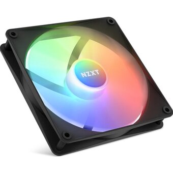  Кулер NZXT F140 RGB Core Twin Pack (RF-C14DF-B1) (140x140x25mm, 4-pin PWM, 89.48CFM, 32.5dBA, 1800RPM, Black, 2pcs) 