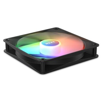  Кулер NZXT F140 RGB Core Twin Pack (RF-C14DF-B1) (140x140x25mm, 4-pin PWM, 89.48CFM, 32.5dBA, 1800RPM, Black, 2pcs) 