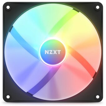 Кулер NZXT F140 RGB Core Twin Pack (RF-C14DF-B1) (140x140x25mm, 4-pin PWM, 89.48CFM, 32.5dBA, 1800RPM, Black, 2pcs) 