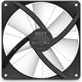 Кулер NZXT F140 RGB Core Twin Pack (RF-C14DF-B1) (140x140x25mm, 4-pin PWM, 89.48CFM, 32.5dBA, 1800RPM, Black, 2pcs) 
