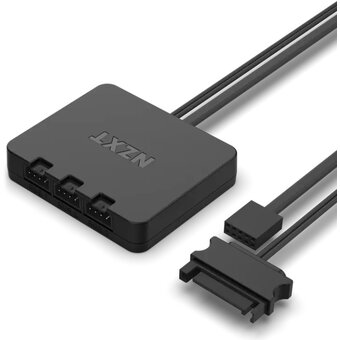  Кулер NZXT F140 RGB Core Twin Pack (RF-C14DF-B1) (140x140x25mm, 4-pin PWM, 89.48CFM, 32.5dBA, 1800RPM, Black, 2pcs) 