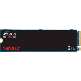  SSD SanDisk Plus (SDA3N-2T00-G26) M.2 2280 NVMe 2Tb, 3200MBs/3000MBs TBW 100, 1 year 