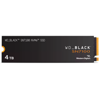  SSD Western Digital Black SN7100 (WDS400T4X0E) M2.2280 PCIe 4.0 4Tb, 7000MBs/6700MBs, TBW 2400, 1 year 