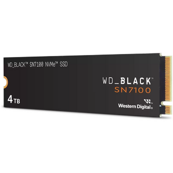  SSD Western Digital Black SN7100 (WDS400T4X0E) M2.2280 PCIe 4.0 4Tb, 7000MBs/6700MBs, TBW 2400, 1 year 