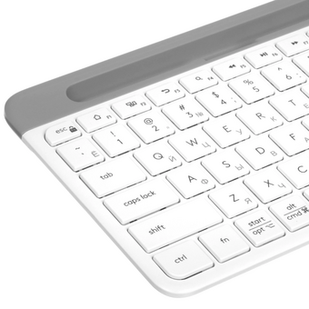  Клавиатура Logitech K580 (920-010623) белый/серебристый USB беспроводная BT/Radio slim Multimedia 