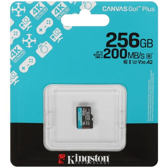  Карта памяти Kingston Canvas Go! Plus SDCG4/256GBSP microSDXC 256GB V10 A2 w/o adapter 
