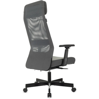  Кресло руководителя Бюрократ T-995/Neo-Grey сетка/ткань, серый 