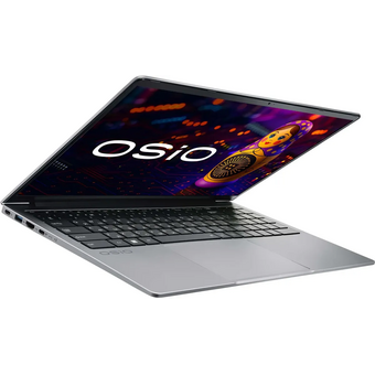  Ноутбук Osio FocusLine F150a-026 Ryzen 5 5560U 16Gb SSD512Gb Intel UHD Graphics 15" IPS FHD (1920x1080) Windows 11 Home grey WiFi BT Cam 6000mAh 