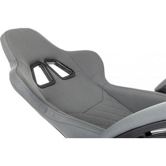  Кресло игровое Zombie 2 серый/черный крестов. пластик 