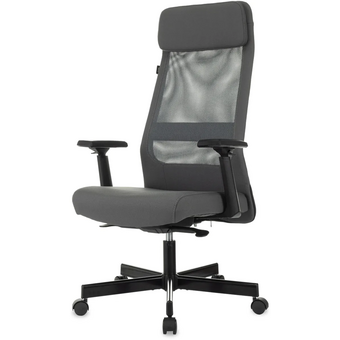  Кресло руководителя Бюрократ T-995/Neo-Grey сетка/ткань, серый 