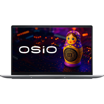  Ноутбук Osio FocusLine F150a-026 Ryzen 5 5560U 16Gb SSD512Gb Intel UHD Graphics 15" IPS FHD (1920x1080) Windows 11 Home grey WiFi BT Cam 6000mAh 