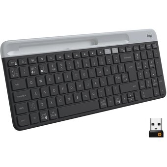  Клавиатура Logitech K580 (920-009208) черный/серебристый 