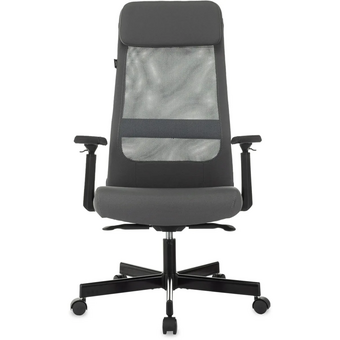  Кресло руководителя Бюрократ T-995/Neo-Grey сетка/ткань, серый 