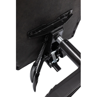  Кресло игровое KNIGHT Wolf RGB B ткань, черный 