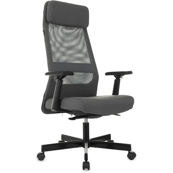  Кресло руководителя Бюрократ T-995/Neo-Grey сетка/ткань, серый 