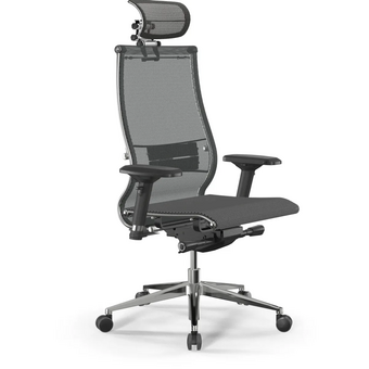  Кресло МЕТТА Samurai S-3 (Z555.3.15.109) сетка, серый/черный 