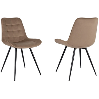  Стул Бюрократ CH-K2_1/HL65_2 комплект св.коричневый Holland 65 металл черный на ножках 