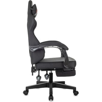  Кресло игровое Zombie 3 черный Neo Black крестов. пластик подст.для ног 