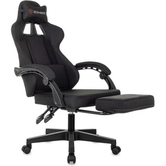  Кресло игровое Zombie 3 черный Neo Black крестов. пластик подст.для ног 