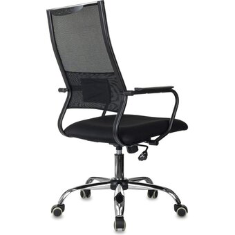  Кресло Бюрократ CH Balance SL черный Elastic-102 сетка/ткань крестов. металл хром 