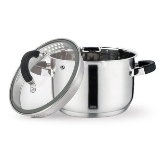  Кастрюля LARA LR02-9003 нерж 
