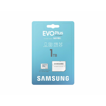  Карта памяти Samsung Evo Plus MB-MC1T0SA microSDXC 1TB V30 A2 + adapter 