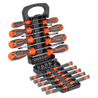  Набор отвёрток, бит и головок Airline ATAU044 44 пр. 