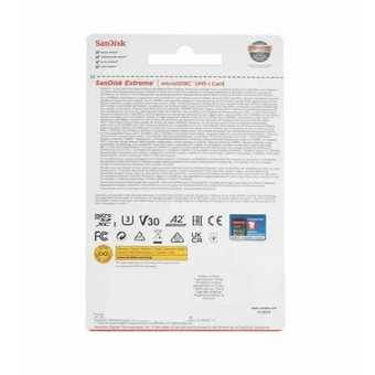  Карта памяти SanDisk Extreme SDSQXAV-256G-GN6XN microSDXC 256GB Class 10, UHS-I, W130, R 190 МБ/с 