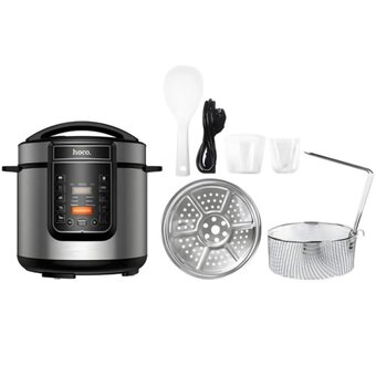  Мультиварка HOCO HJD27A 6L multifunctional electric pressure cooker черный 