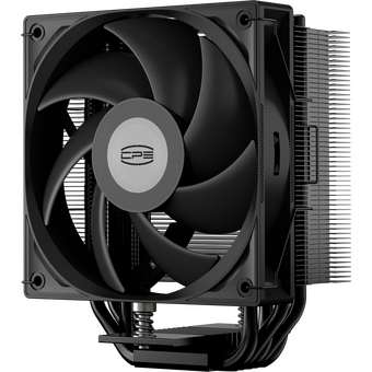  Кулер PcCooler RT500 BK (240W, 4-pin PWM, LED temp., 152mm, Al/Cu, 5x6mm, 1x120mm, 73.32CFM, 34.9dBA, 2200RPM) 