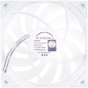  Вентилятор Thermalright TL-H12015W-S / ARGB / 120mm PWM / TRTLH12015WS 