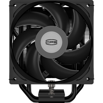  Кулер PcCooler RT500 BK (240W, 4-pin PWM, LED temp., 152mm, Al/Cu, 5x6mm, 1x120mm, 73.32CFM, 34.9dBA, 2200RPM) 