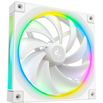  Вентилятор DEEPCOOL FL14 WH 140x140x25мм (PWM, ARGB, белый, 500-1700об/мин) Color Box 