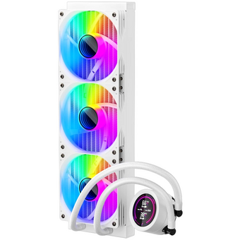  СВО 1STPLAYER TS4 360 White (TS4-360-WH) / 3x120mm, ARGB, IPS display 