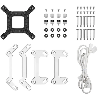  СВО DEEPCOOL LM360 WH LGA1851/1700/1200/115X/AM5/AM4 (TDP 300W, ARGB Lighting, Anti-Leak edition, PWM, Triple Fan) 