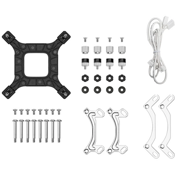  СВО DEEPCOOL LE240 Pro WH LGA1851/1700/1200/115X/AM5/AM4 (TDP 250W, ARGB Lighting, Anti-Leak edition, PWM, Dual Fan) 