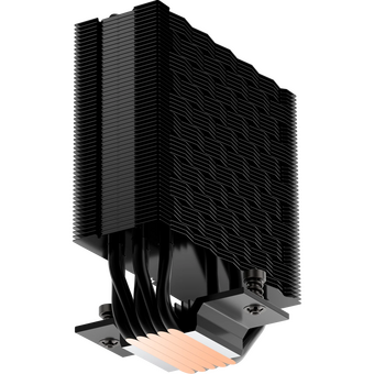  Кулер PcCooler RT500 BK (240W, 4-pin PWM, LED temp., 152mm, Al/Cu, 5x6mm, 1x120mm, 73.32CFM, 34.9dBA, 2200RPM) 