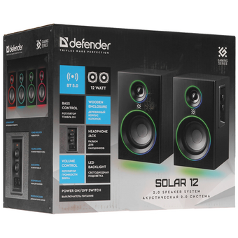  Компьютерные колонки DEFENDER Solar 12 (65712) 