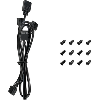  Вентилятор DEEPCOOL FL12R-3 in1 120x120x25мм (PWM, ARGB, черный, 500-2150об/мин) Color Box 