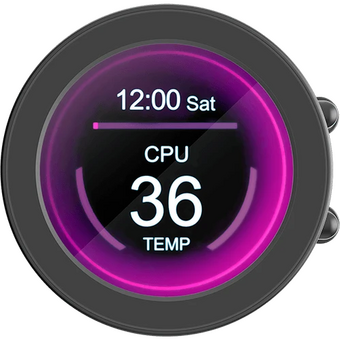  СВО SAMA Q70 (Q70-BKWAYNO3-G) Black (360mm, LED temp., ARGB/ Fans 3x120mm, 86CFM, 30dBA, 2600RPM) 