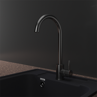  Смеситель для кухни GRANFEST Z-5410 PVD graphite quarz 