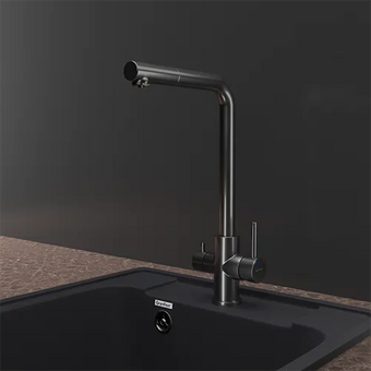  Смеситель для кухни GRANFEST Z-5421 PVD graphite quarz 