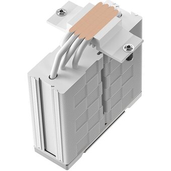  Кулер DEEPCOOL AK400 G2 WH LGA1851/1700/1200/115X/AM5/AM4 (TDP 220W, PWM, Fan 120mm, 4 тепл. трубки, Wood-grain top cover, белый) RET 